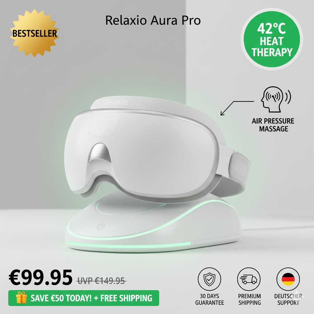 Relaxio Aura Pro – Intelligente Wärme-Augenmaske